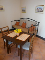 View on sofa & table in the apartment